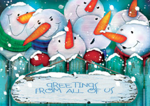 Snowball Bash Holiday Cards