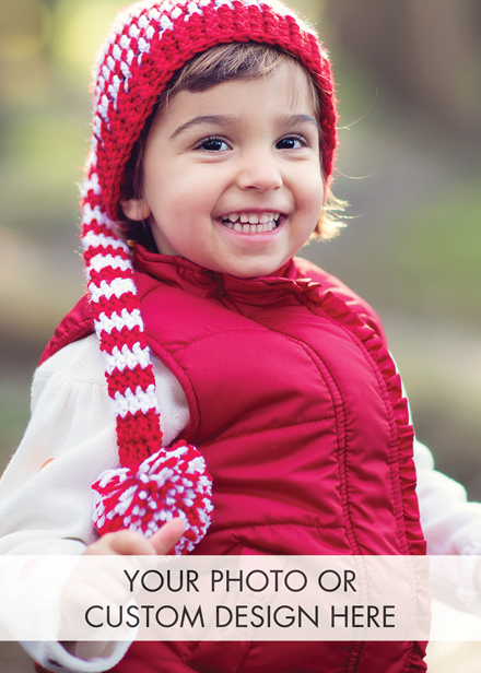 Custom Greeting Card (Vertical, Deluxe Size, Folded)